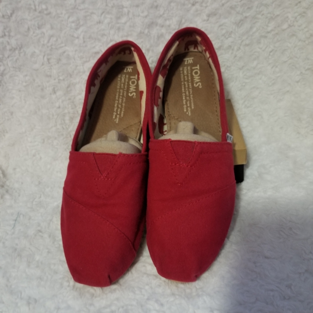 SOLD TOMS Classic Canvas Slip On-Womens - Picture 3 of 4